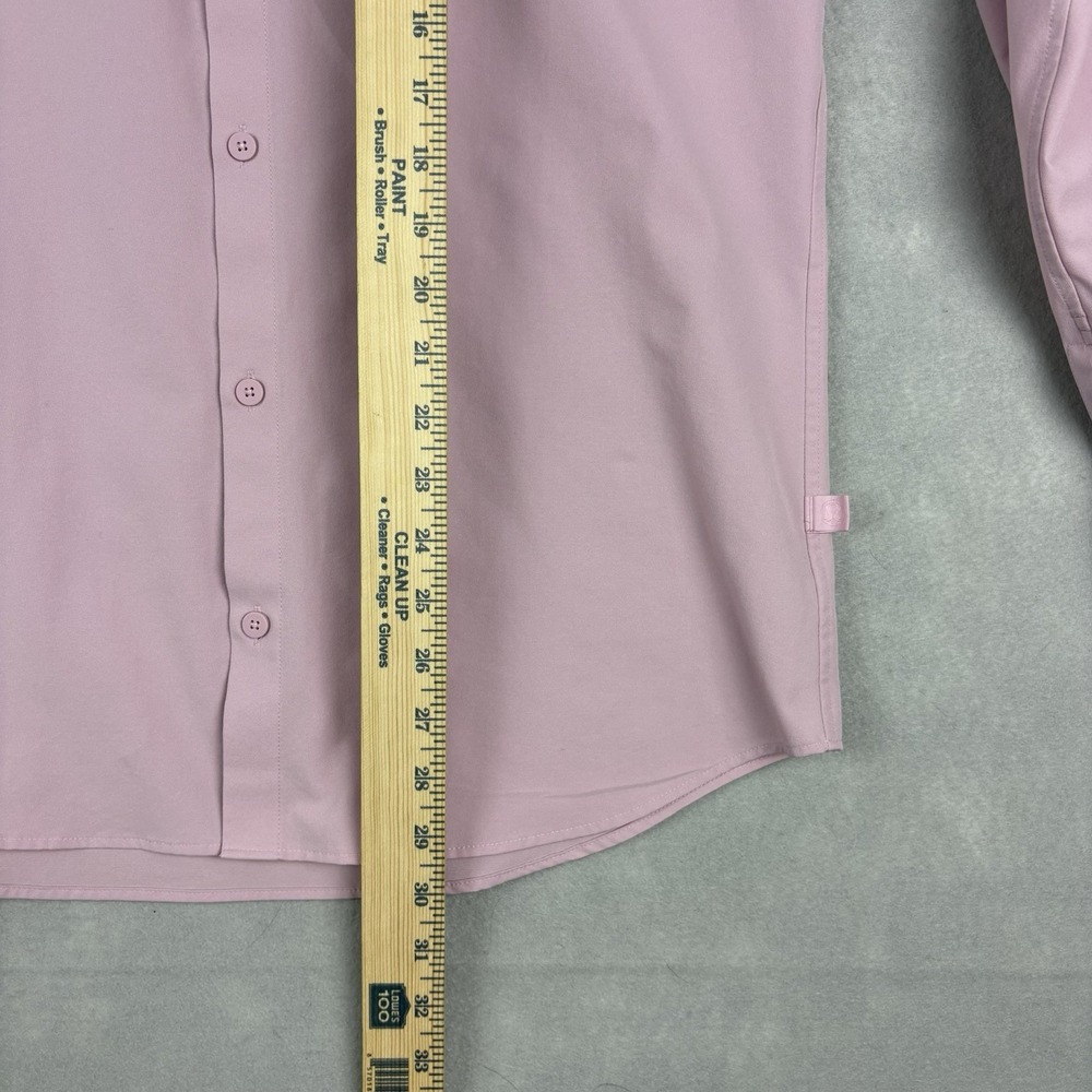 Lululemon Airing Easy Shirt Men’s Large Pink Long Sleeve Casual Preppy Stretch - Picture 3 of 9